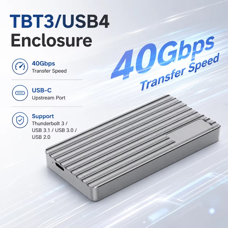 Aluminum M.2 NVMe SSD Enclosur - огляд і ціна Usb4 40Gbps External Ssd 8Tb